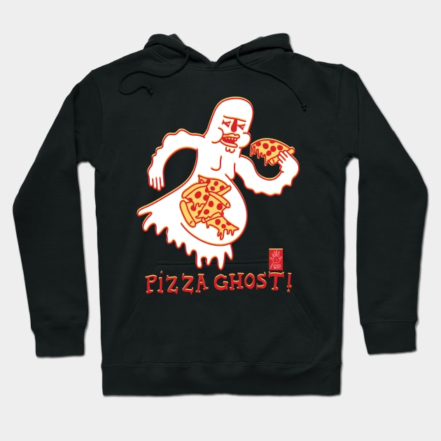 PIZZA GHOST! Hoodie by glennpretennd